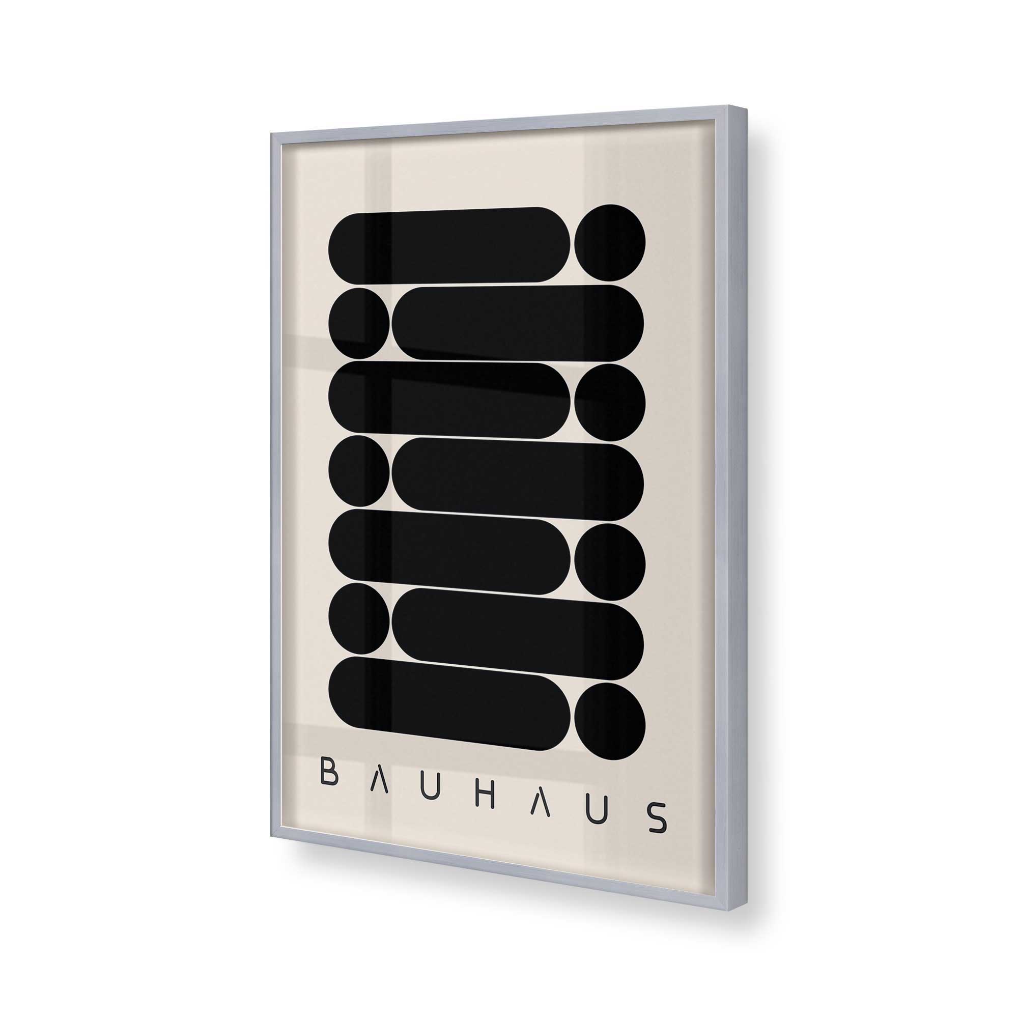 Bauhaus Abstract Rounded Layers Print Art Poster - Modern Geometric Wall Decor for Living Room, Bedroom & Office