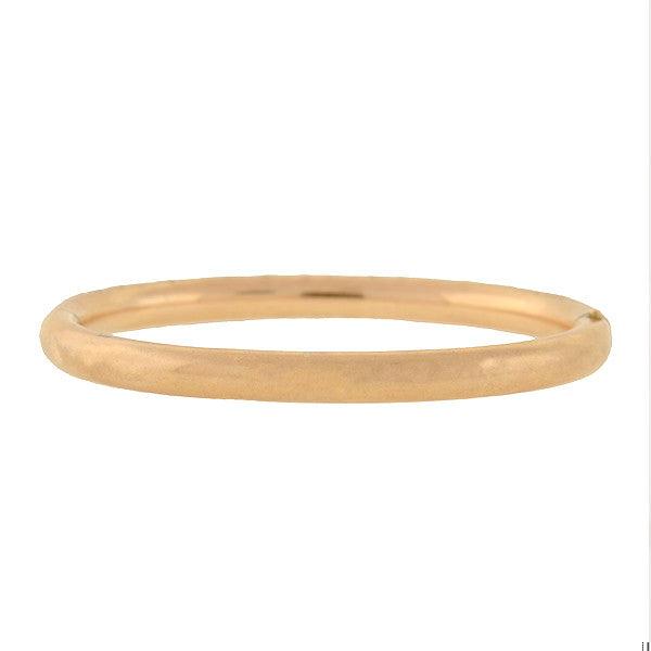 10kt Gold Victorian Repousse Hinged Bangle Bracelet - Elegant Antique Jewelry for Women, Perfect for Weddings, Parties & Special Occasions
