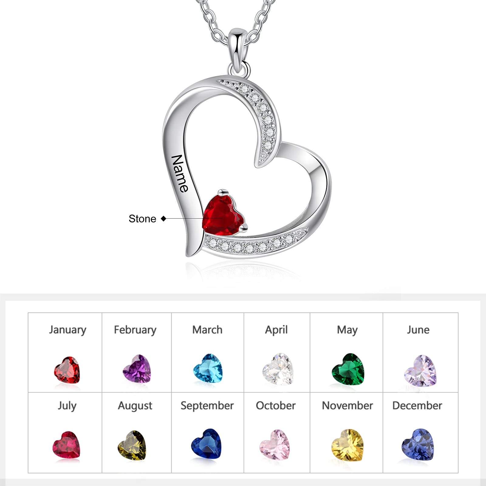 Custom Personalized Mothers Necklace for Women - Birthstone Name Necklace Gift for Mom, Grandma, Wife & Daughter | Perfect for Mother's Day, Birthday & Anniversary Gifts