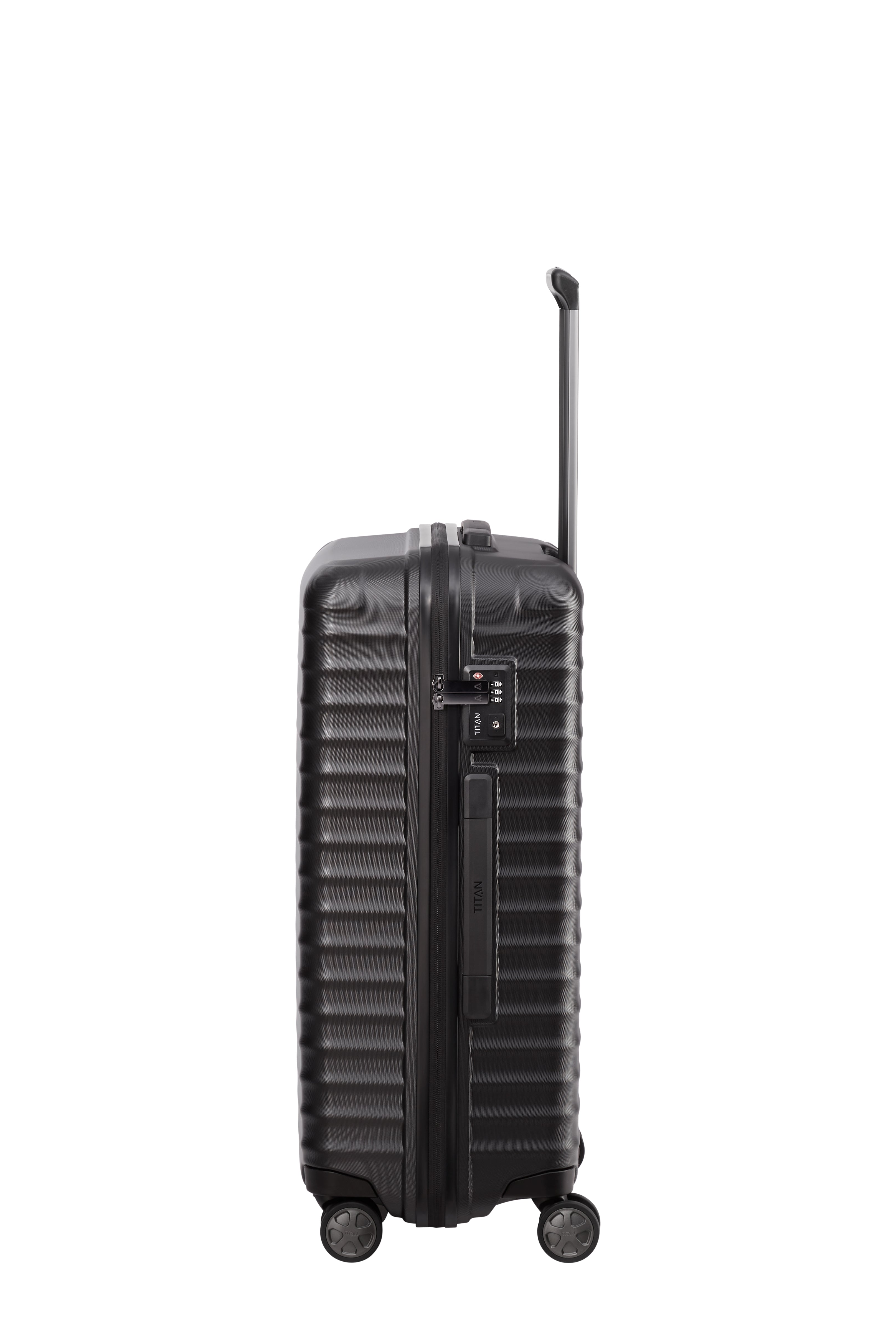 Titan LITRON Trolley M Medium Luggage - Lightweight Expandable Carry-On Suitcase for Travel, Business Trips & Weekend Getaways | Durable Spinner Wheels & TSA Lock