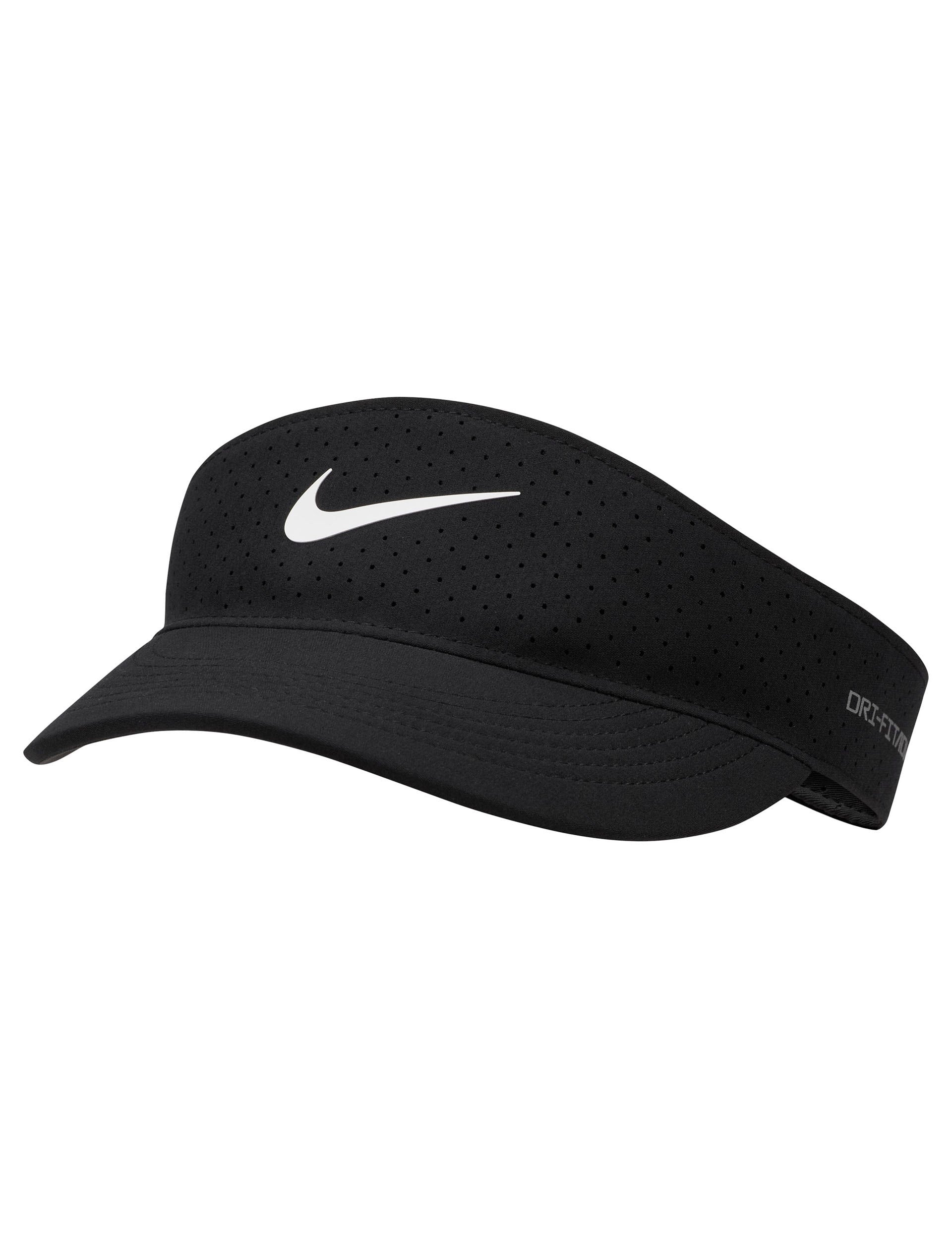 Nike Dri-FIT ADV Ace Tennis Visor - Moisture-Wicking Performance Hat for Men & Women - Black - Perfect for Tennis, Running, Golf & Outdoor Sports