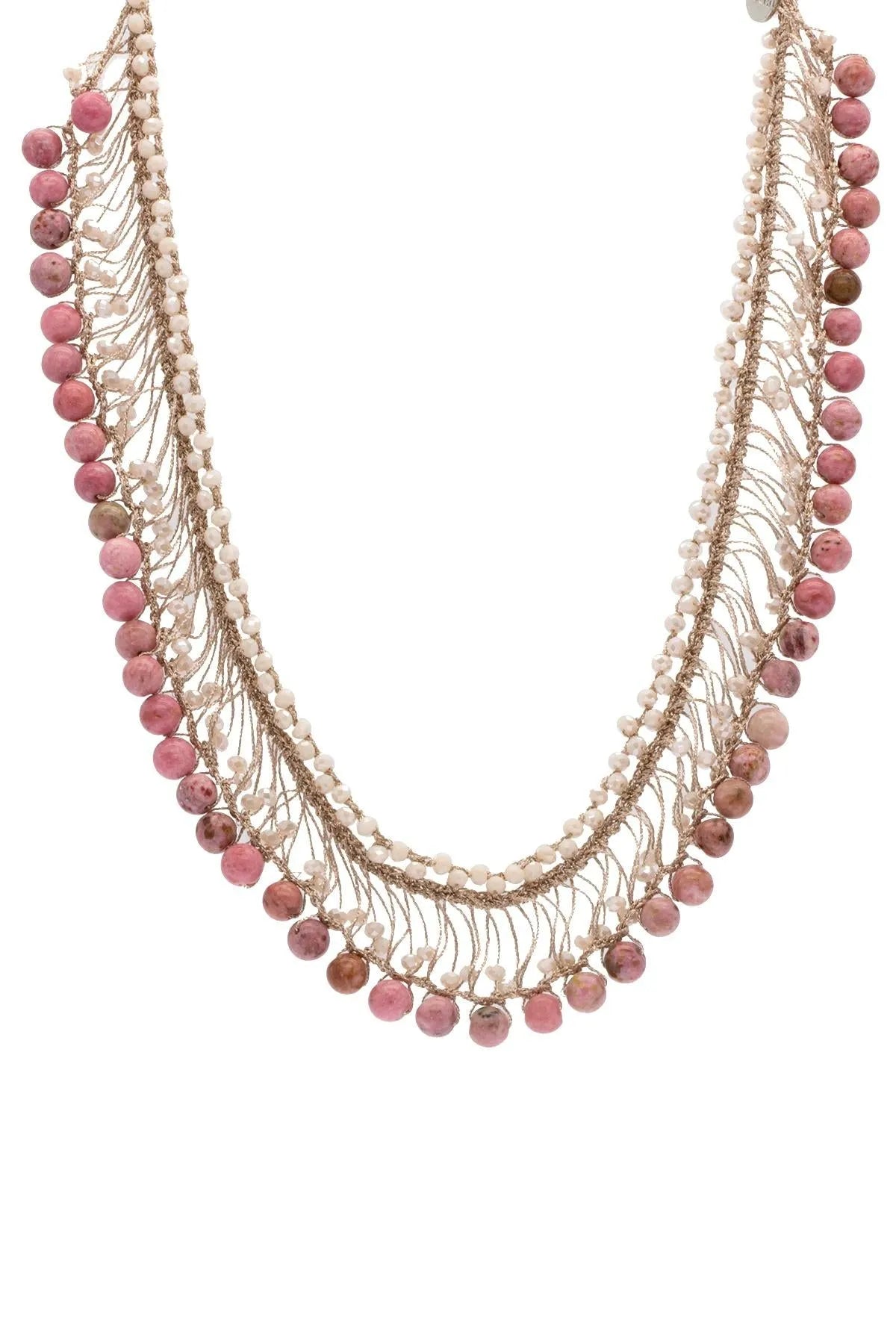 Elegant Madame Glass Beaded Collar Chain Necklace for Women - Perfect for Evening Parties, Weddings & Special Occasions