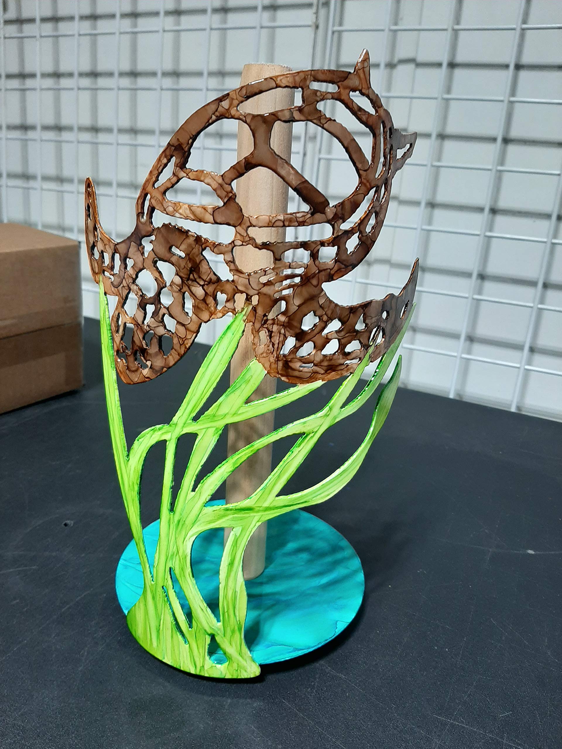 Sea Turtle Paper Towel Holder - Cute & Functional Kitchen Decor for Bathroom, Kitchen, or Beach House - Perfect for Coastal Themed Homes