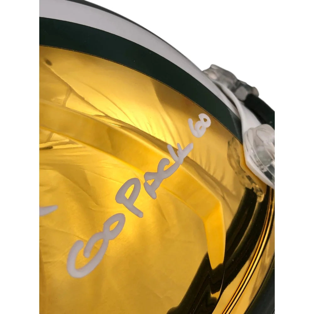 Authentic Clay Matthews Signed Green Bay Packers Chrome FS Helmet with JSA COA - Perfect for NFL Collectors, Sports Memorabilia Displays & Fan Cave Decorations