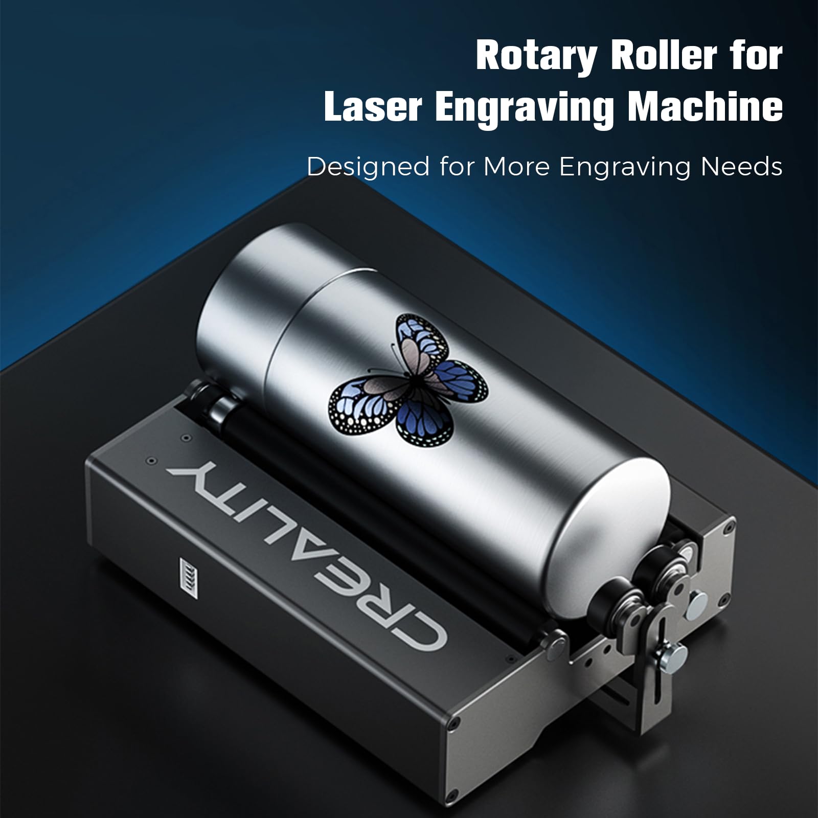 Creality 360° Laser Engraver Rotary Roller Module - Y-Axis for Engraving Curved Surfaces (5mm-120mm Diameter) - Perfect for Cups, Bottles, Pens & Cans - DIY Crafts, Personalized Gifts & Home Decor