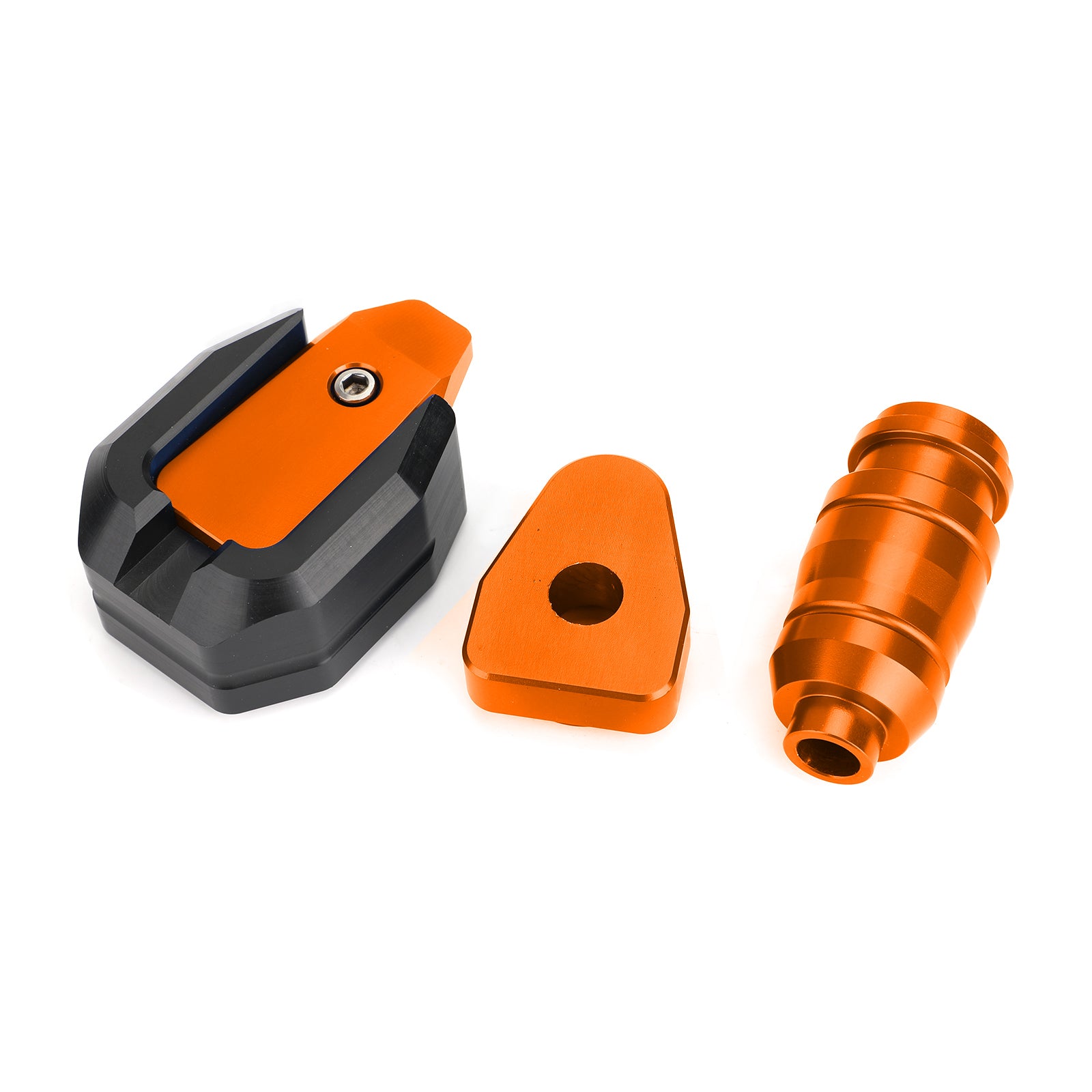 CNC Orange Motorcycle Crash Sliders - 1 Pair Durable Race Slip Pads for Ground Protection | Perfect for Track Racing, Street Biking & Off-Road Adventures