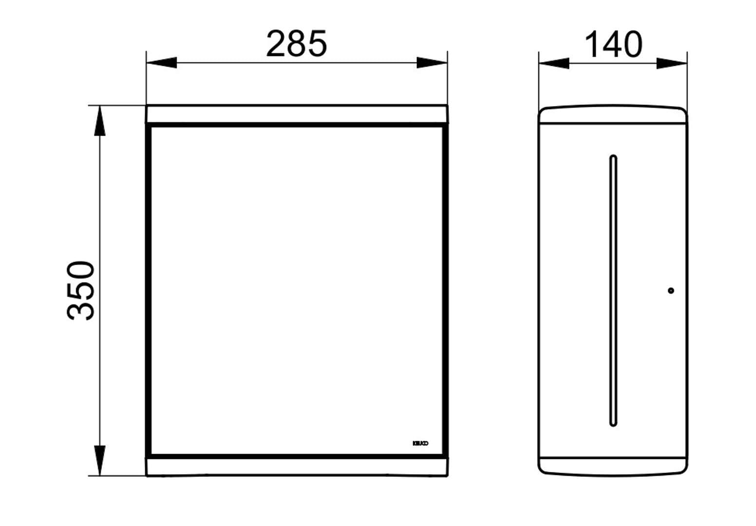 Moll Paper Towel Dispenser - Wall Mounted Stainless Steel for Kitchen, Bathroom & Office | Durable & Hygienic Hand Towel Holder for Home & Commercial Use