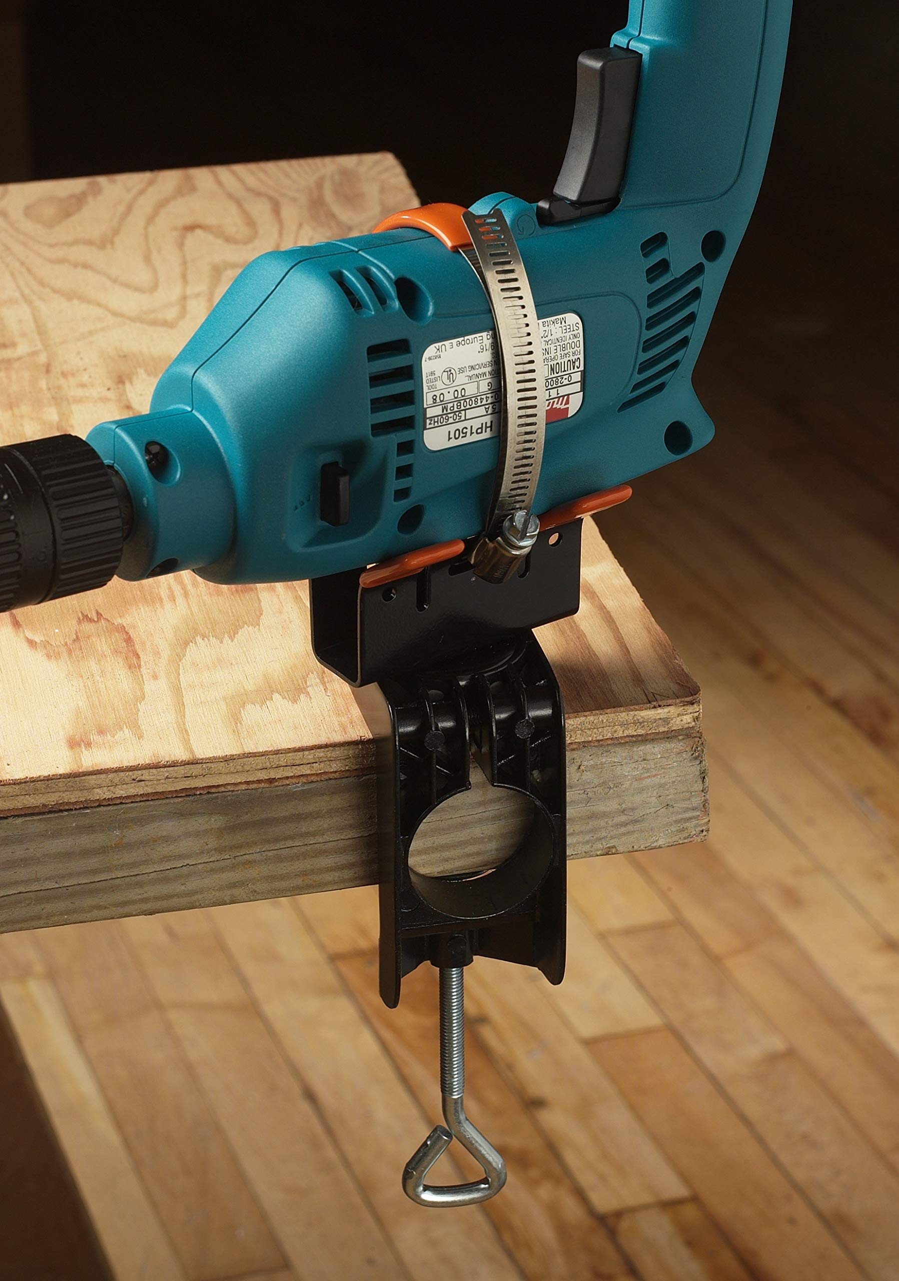 Heavy Duty Drill Mount Holder - Secure & Adjustable Tool Organizer for Workshop, Garage & DIY Projects | Perfect for Power Drills, Screwdrivers & Hand Tools