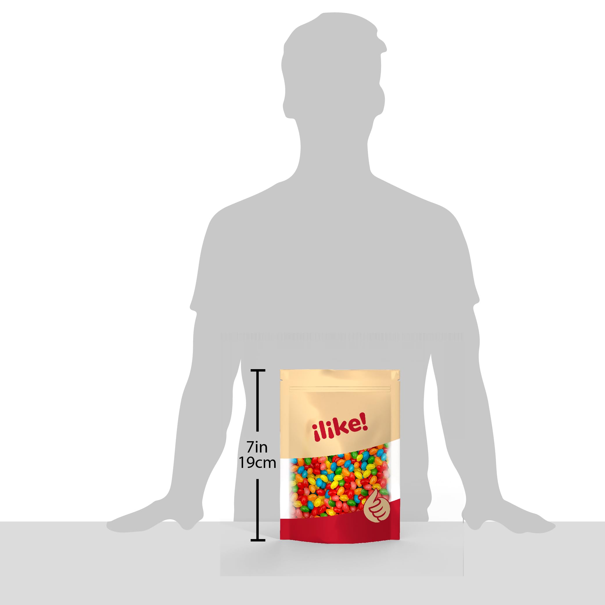 Jelly Beans 2-Pound Bulk Pack - Mini Assorted Fruit Flavors Easter Candy for Parties, Gift Baskets & Holiday Treats