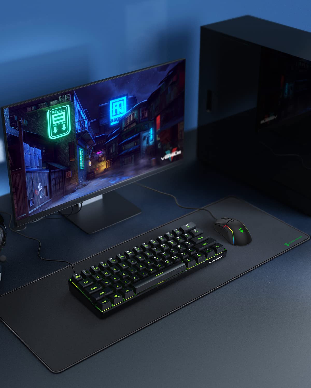 Black Shark Large Gaming Mouse Pad (31.5