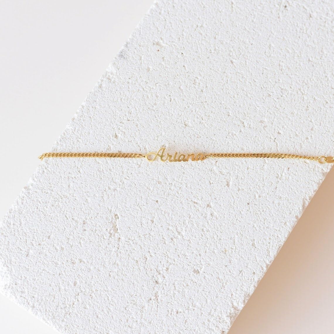 MLUHKEE Personalized 14K Gold Plated Adjustable Name Bracelet for Women & Girls - Custom Engraved Anklet Birthday Gift for Her, Perfect for Anniversaries, Valentine's Day & Special Occasions