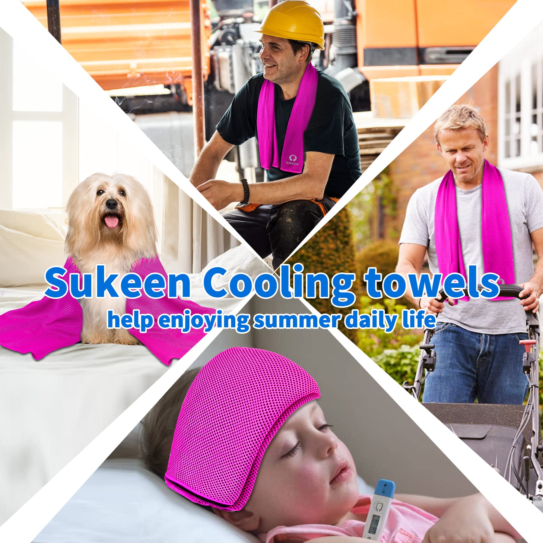 16-Pack Sukeen Cooling Towels (40