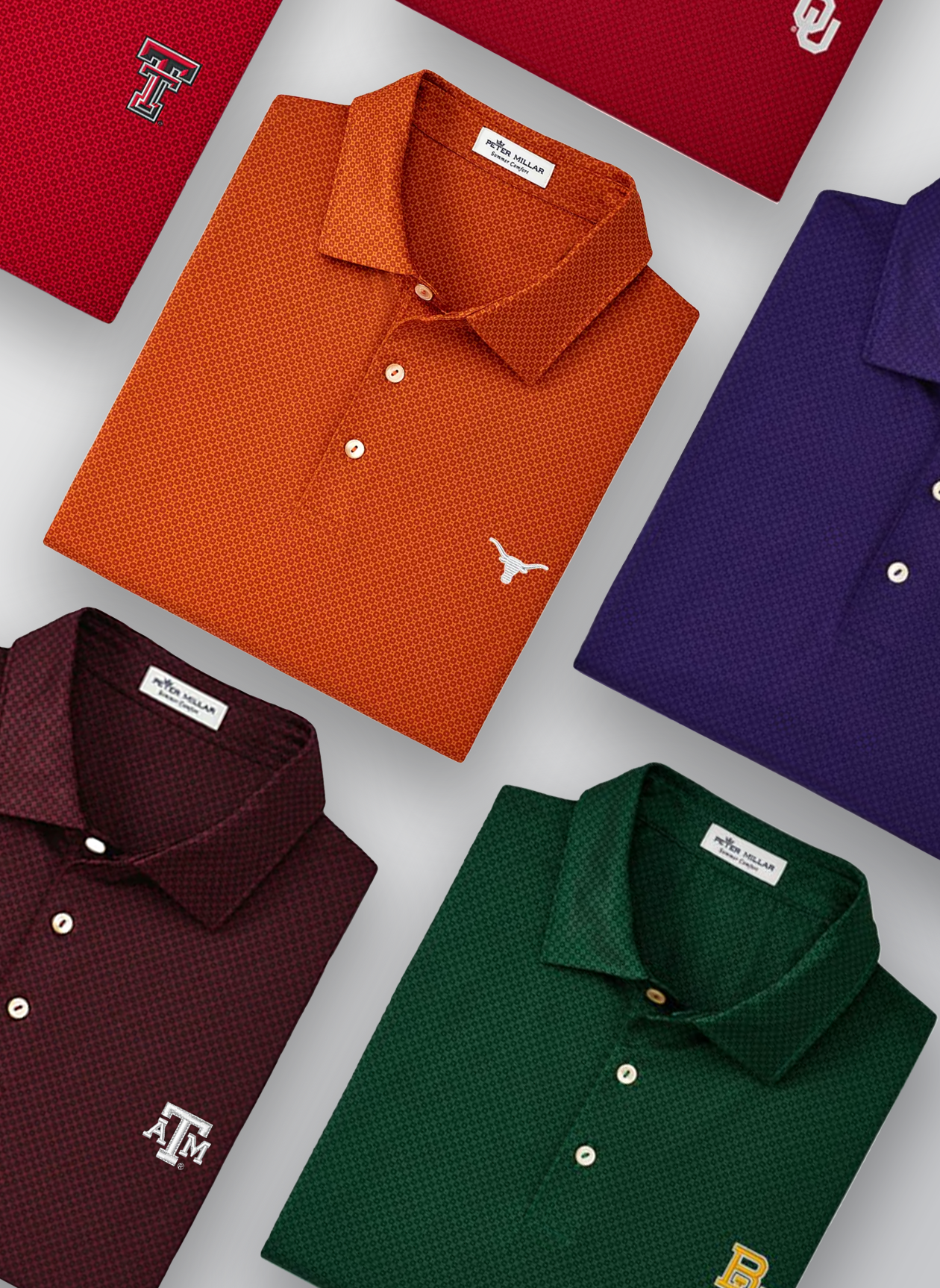 PETER MILLAR Men's SLD Collegiate Short Sleeve Polo Shirt - Comfortable & Stylish Cotton Golf & Casual Wear for Men