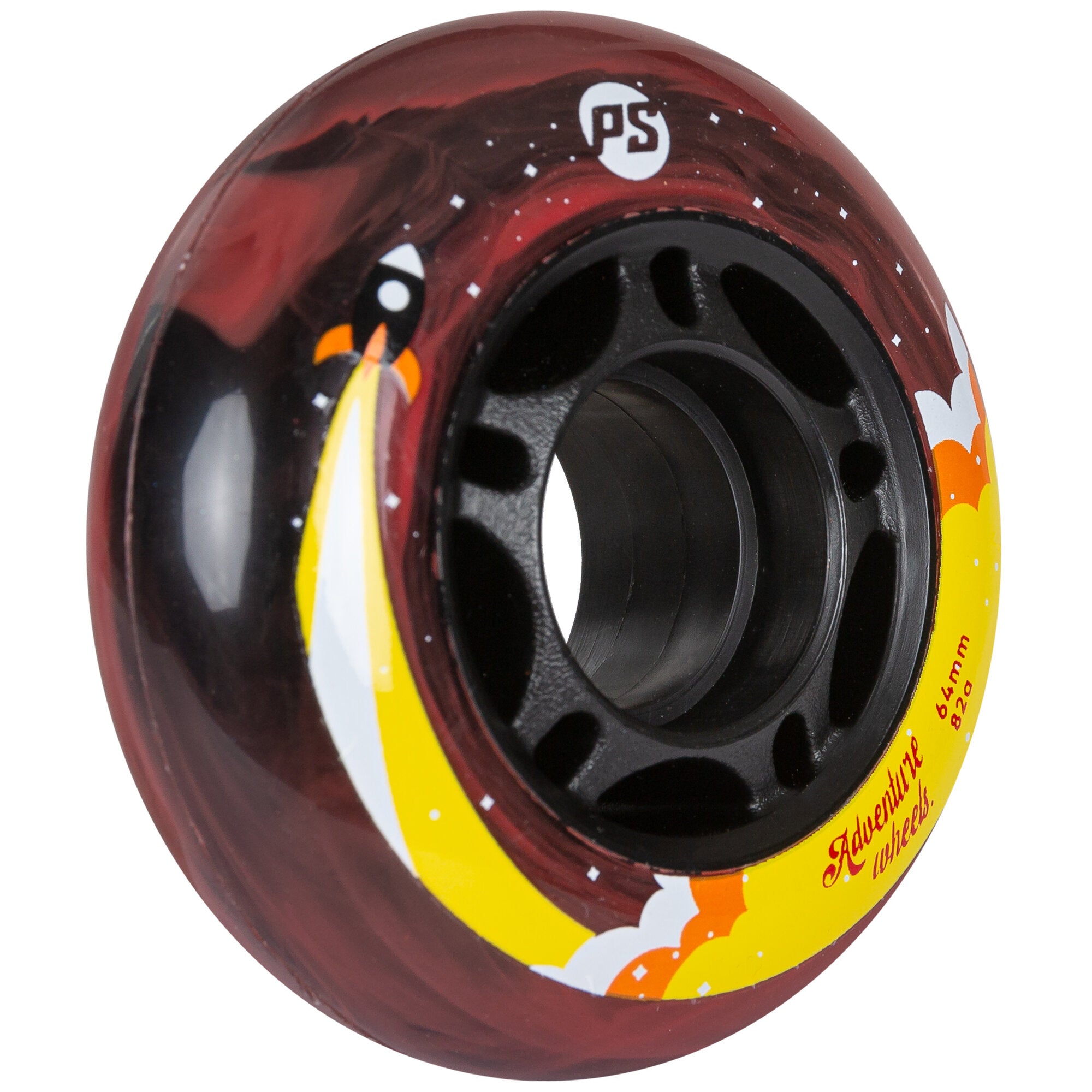 Adventure 64/82A 4-Pack Skateboard Wheels - High Performance for Street & Park Skating | Perfect for Cruising, Tricks & Smooth Rides