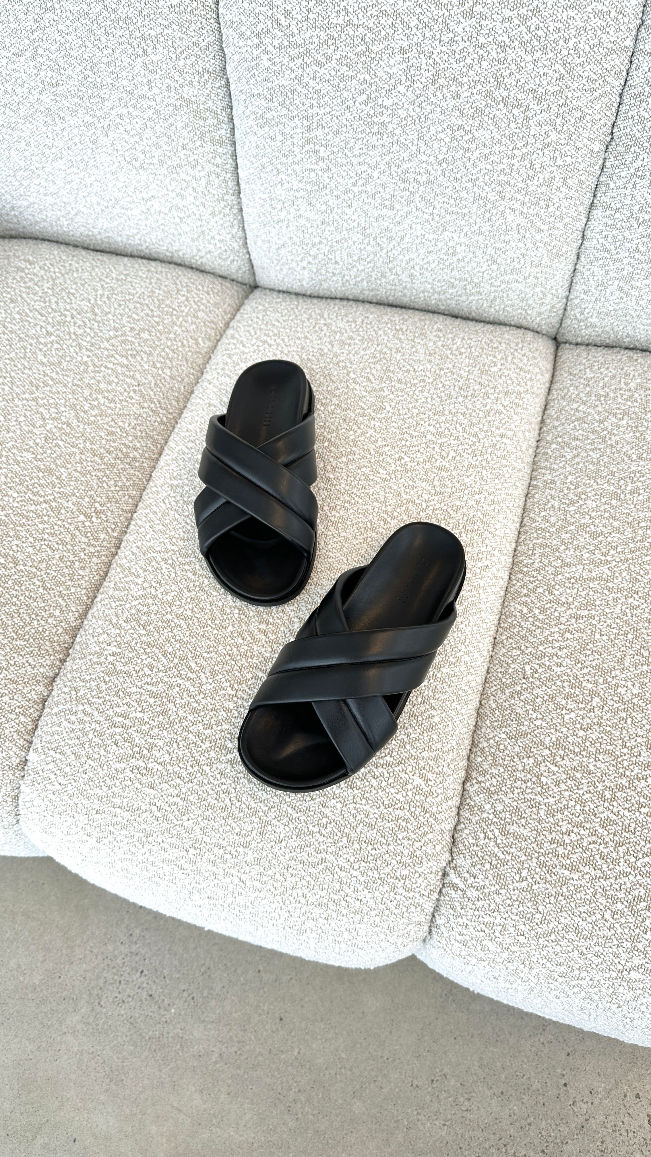 Fenmore Slide Sandals for Women - Comfortable Black Slip-On Shoes for Casual Wear, Walking, and Beach Outings