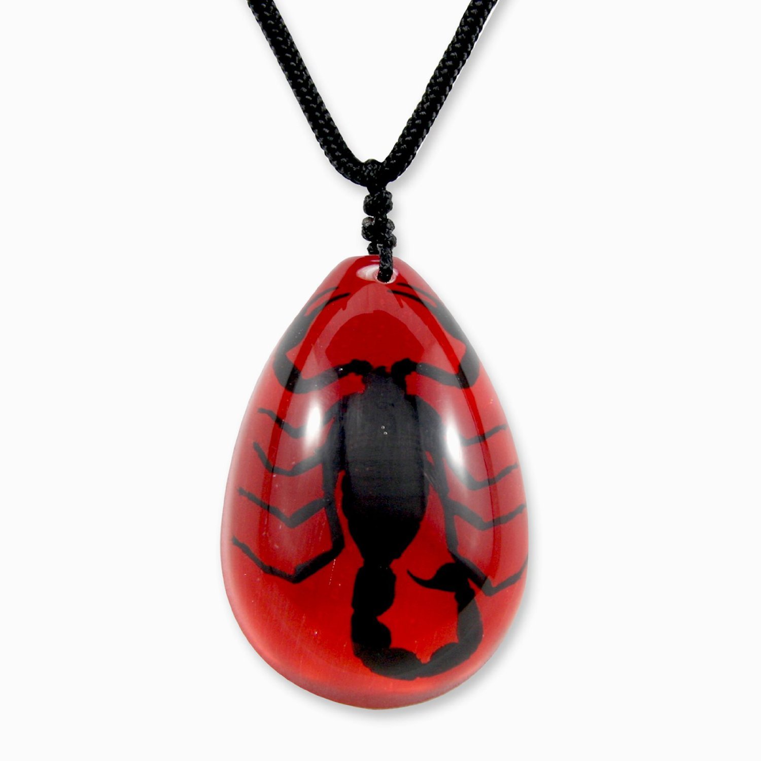 REALBUG Black Scorpion Necklace - Gothic Red Scorpion Pendant Jewelry for Women & Men | Perfect for Halloween, Cosplay, and Alternative Fashion Accessories