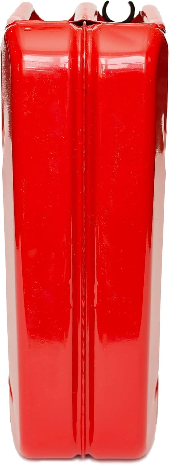 5 Gallon Midwest Jerry Gas Can - Heavy Duty Metal Fuel Container for Emergency, Camping, and Outdoor Use