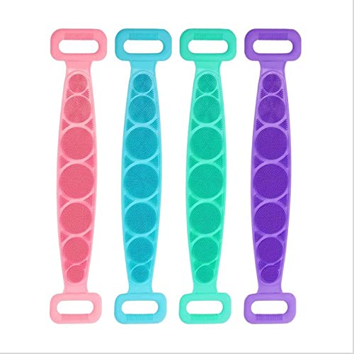 RIGJAK Dual-Sided Body Scrubber - Exfoliating Shower Brush for Men & Women - Perfect for Dead Skin Removal & Deep Cleaning