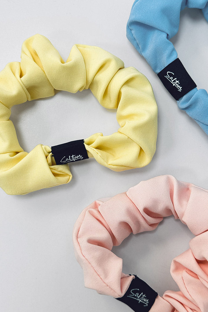Saltum Mini Scrunchie 3 Pack - Small Hair Ties for Women & Girls, Soft Elastic Hair Bands for Ponytails, Workouts, and Everyday Use