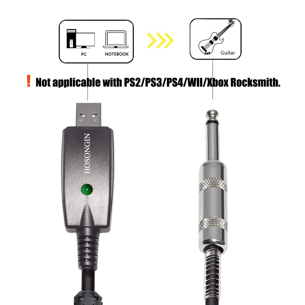 HOSONGIN USB to 6.35mm 1/4