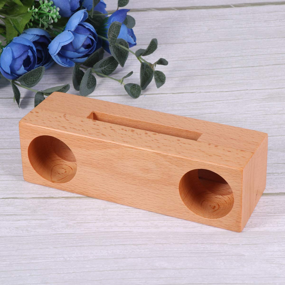 Universal Phone Stand with Sound Amplifier - Adjustable Mobile Phone Holder & Speaker Booster for Desk, Car, and Home Use