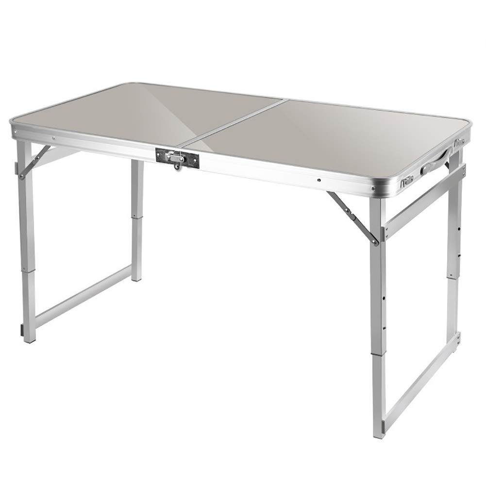 DULPLAY Aluminum Folding Computer Desk - Adjustable Height Portable Laptop Desk for Home Office, Study & Workstation | Lightweight Picnic Table for Indoor & Outdoor Use | Perfect for Small Spaces, Camping & Dorm Rooms
