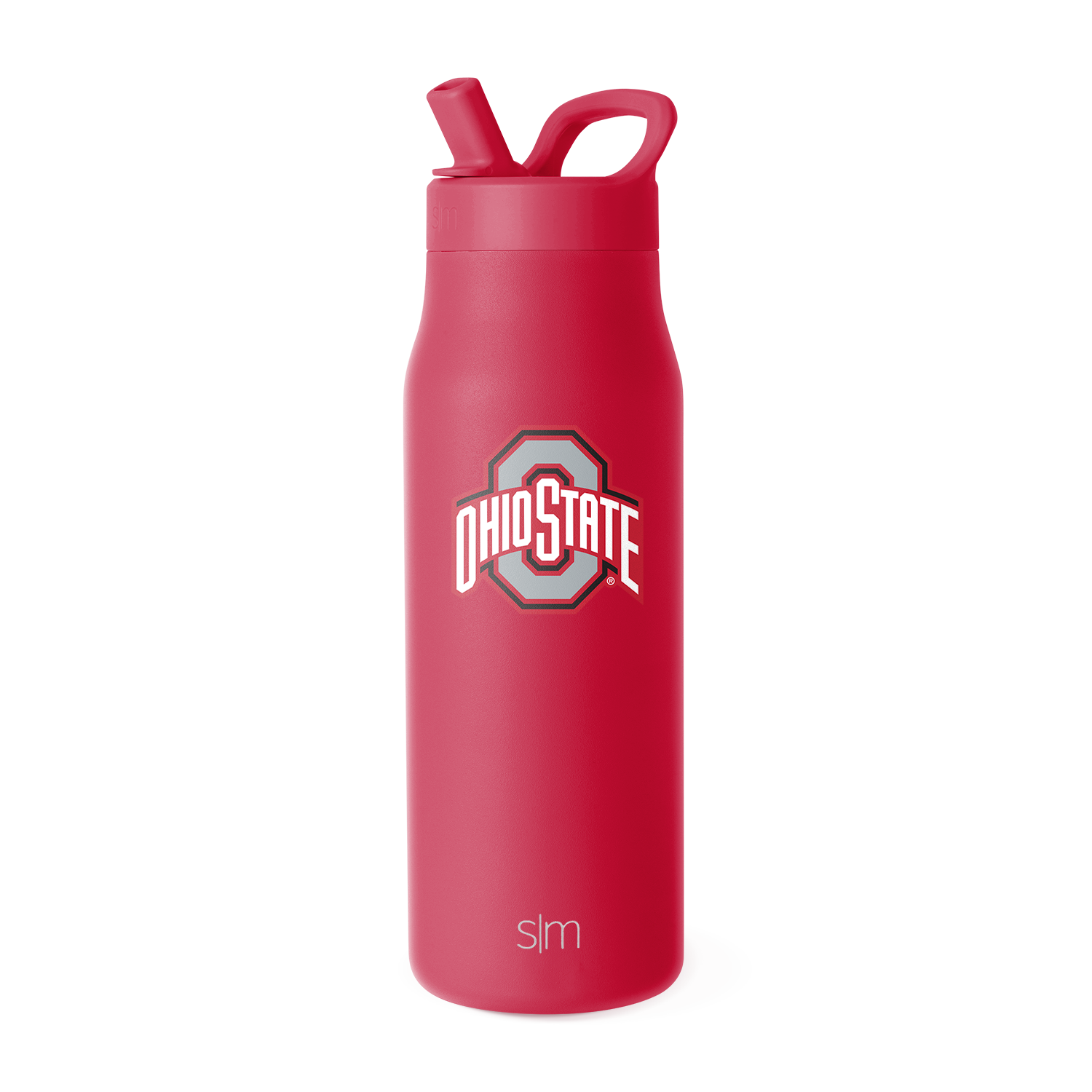 Insulated Stainless Steel Tumbler with Manual Straw Lid - 20oz College Themed Water Bottle for School, Gym & Outdoor Activities