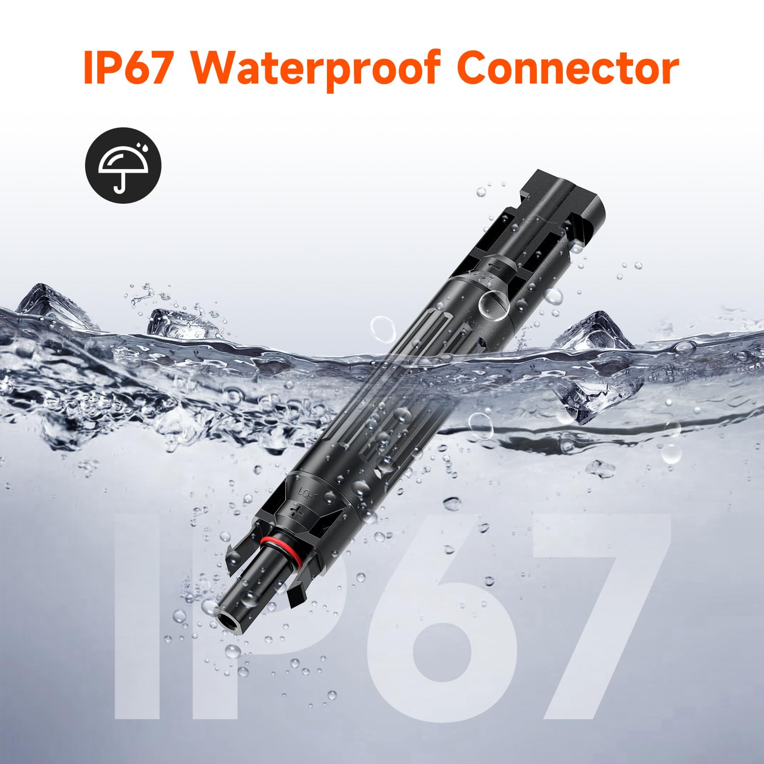 RICH SOLAR 15A Waterproof In-Line Fuse Holder with Fuse for Solar Panel & Photovoltaic Systems - 15 Amp DC Circuit Protection - Perfect for RV, Marine, Off-Grid Solar Installations
