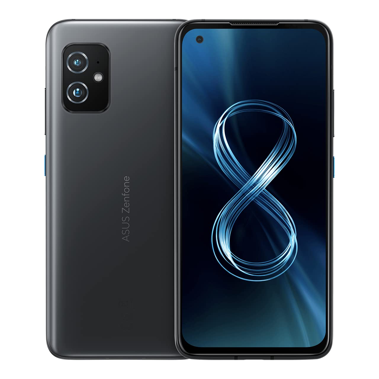 ASUS Zenfone 8 ZS590KS 5G Smartphone - 128GB Storage, 8GB RAM, Factory Unlocked (GSM Only) - International Version with Wireless Charger - Black | Perfect for Travel, Business & High-Performance Mobile Gaming
