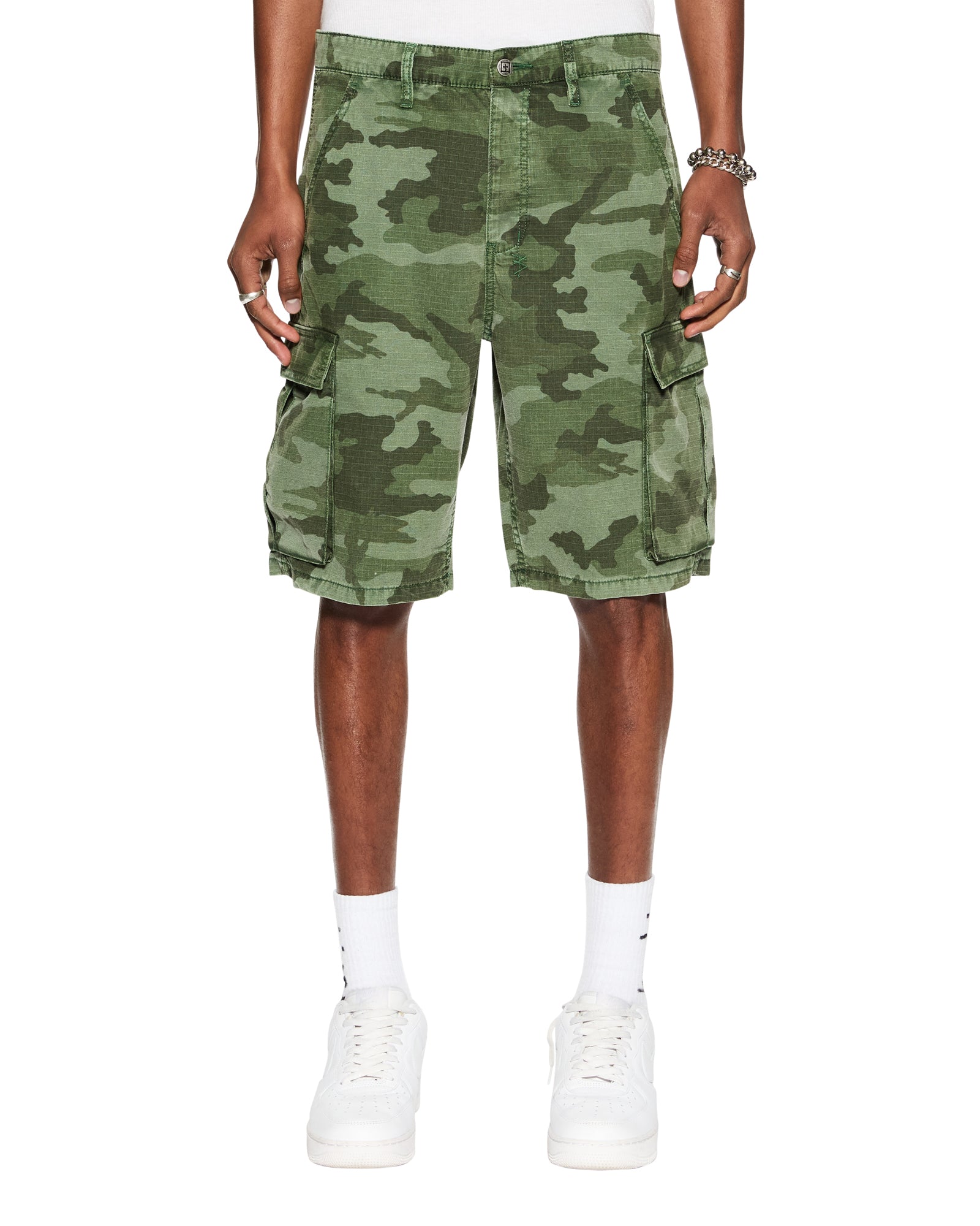 Fugitive Cargo Shorts - Men's Camo Hiking Shorts with Multiple Pockets | Perfect for Outdoor Adventures, Camping & Casual Wear