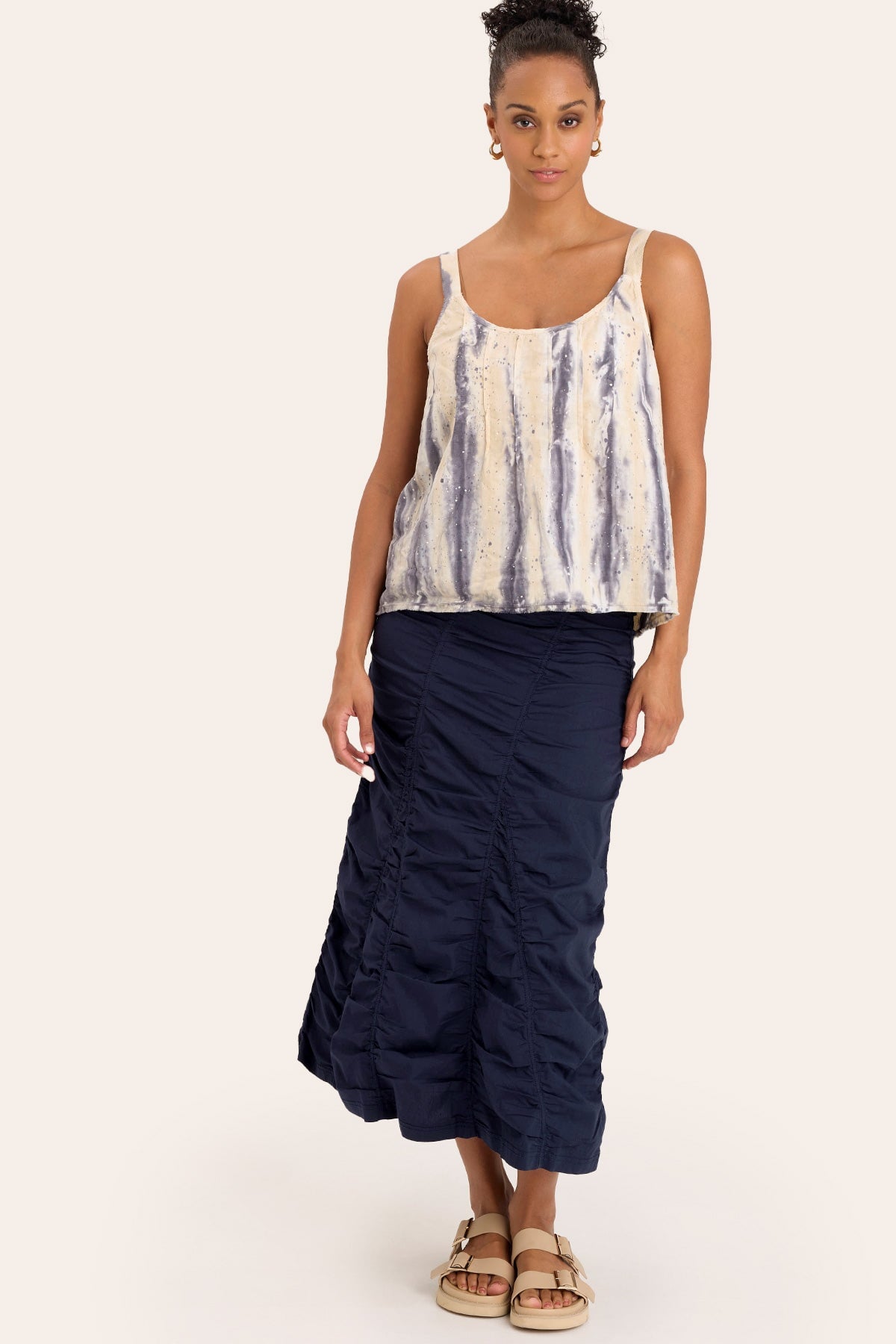 Stylish Gored Peasant Skirt for Women - Flowy Boho Maxi Skirt with Elastic Waist | Perfect for Summer, Beach, Festivals & Casual Outfits