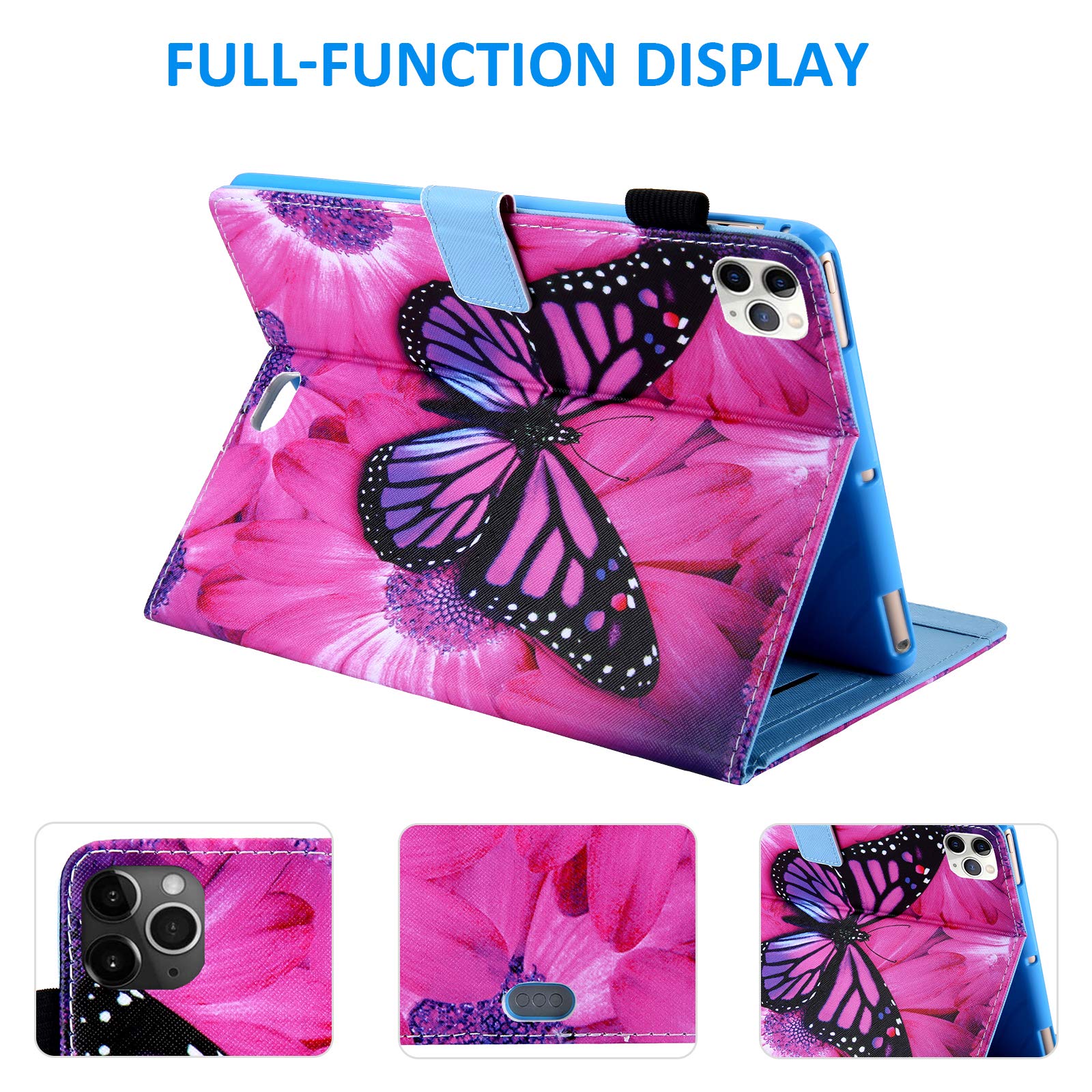 Dteck iPad Air 11'' Case 2024 & iPad Pro 11 inch Case (1st/2nd/3rd/4th Gen 2018-2022) - Slim Folio Wallet Cover with Auto Wake/Sleep for iPad Air 5th/4th Gen 10.9
