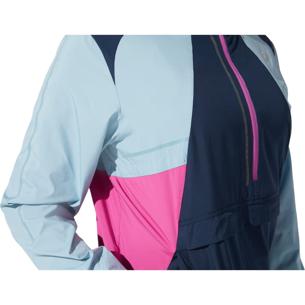 ASICS Women's Lightweight Reflective Running Jacket - High Visibility Waterproof Windbreaker for Outdoor Jogging & Night Safety