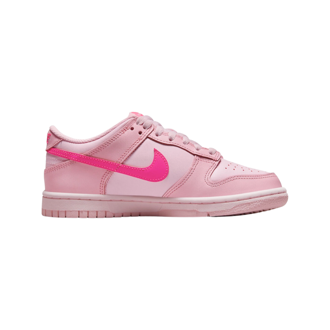 Nike Dunk Low GS Triple Pink Sneakers - Medium Soft Pink Foam Sole for Women & Girls | Perfect for Casual Wear, School, and Street Style
