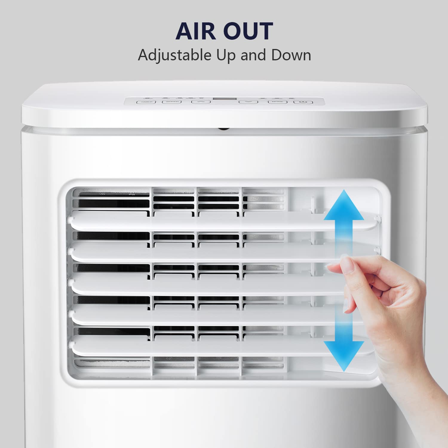 ZAFRO 10,000 BTU Portable Air Conditioner - Cools Rooms Up to 450 Sq.Ft | 3-in-1 AC Unit with Cooling, Dehumidifier & Fan Modes | Includes Remote Control | Energy Efficient White Design | Perfect for Bedrooms, Living Rooms & Home Offices