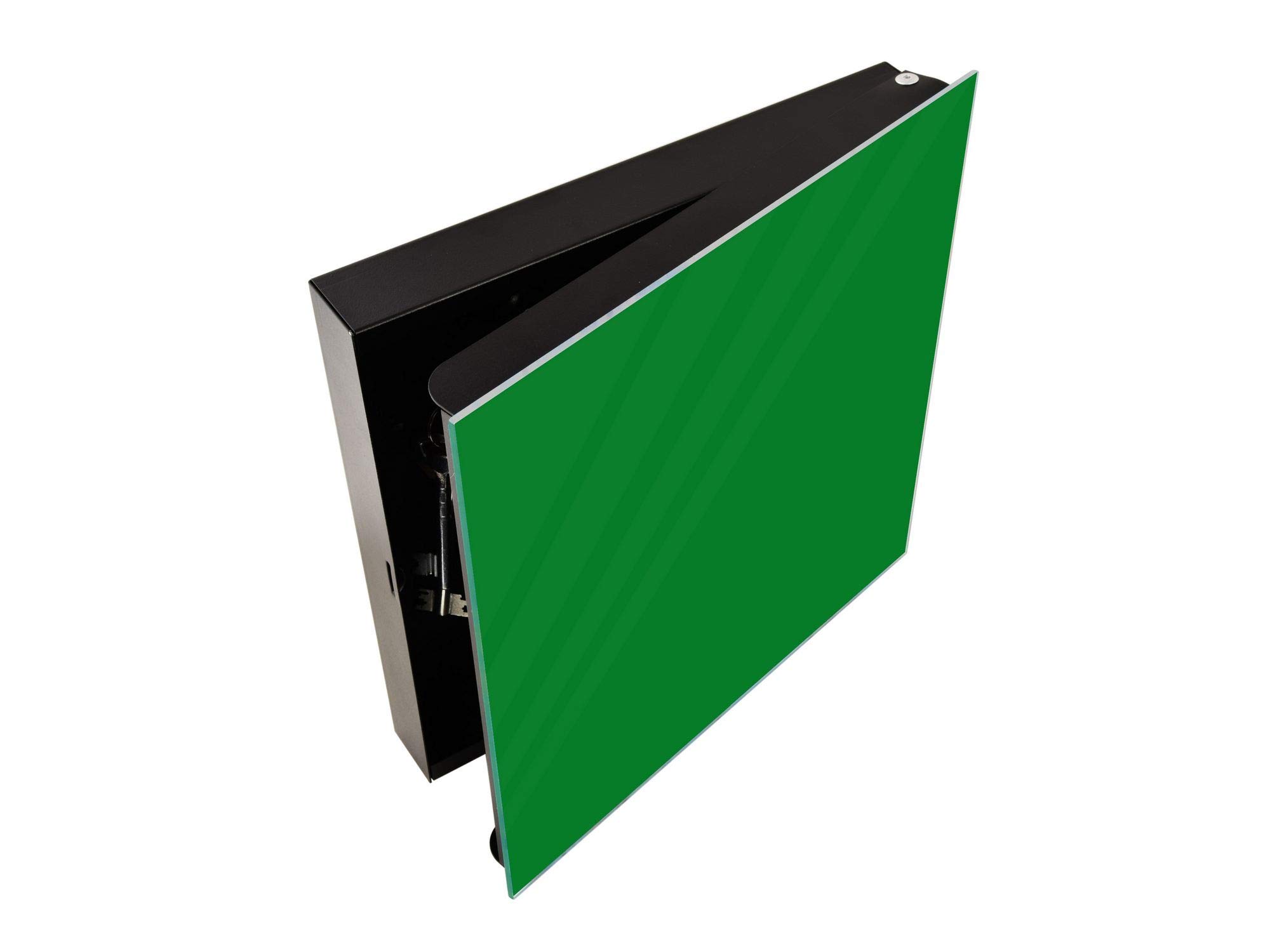 Frameless Glass Whiteboard Key Cabinet Storage Box - K18B Series in Multiple Colors | Perfect for Home, Office & Classroom Organization