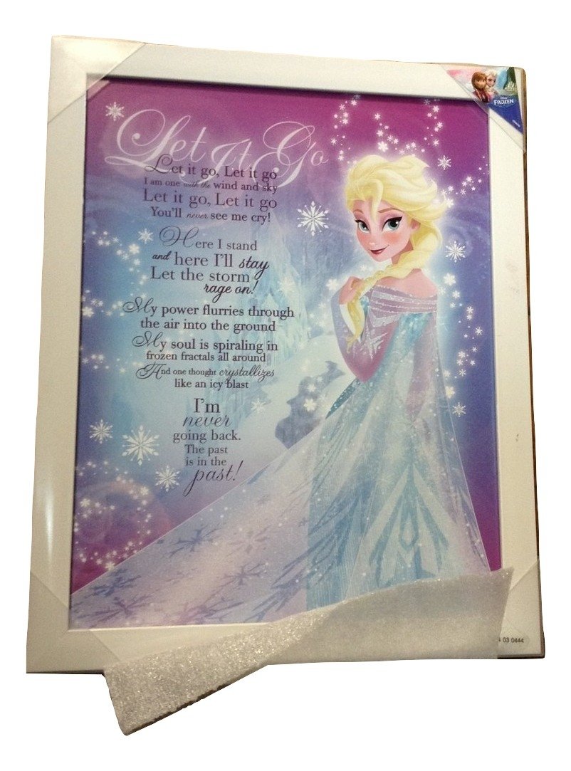 Frozen 'Let It Go' Chorus Typography T-Shirt - Disney Movie Inspired Graphic Tee for Kids & Adults - Perfect for Costumes, Parties & Disney Fans