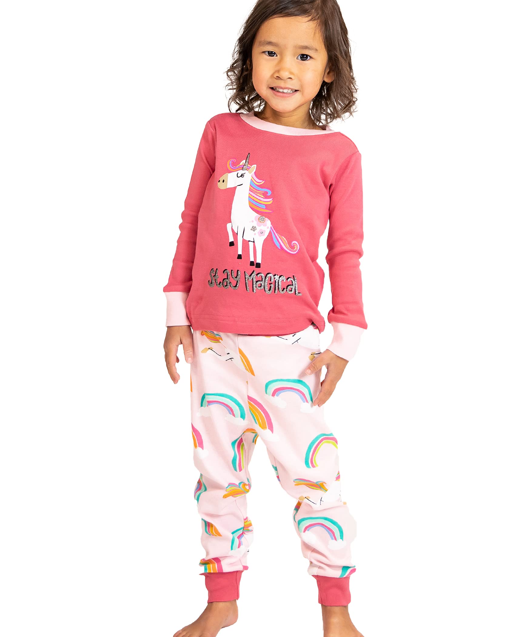 Lazy One Warm Long-Sleeve PJ Sets for Girls & Boys | Funny Kids' Pajamas | Cozy & Comfortable Sleepwear | Perfect for Winter Nights & Family Movie Time