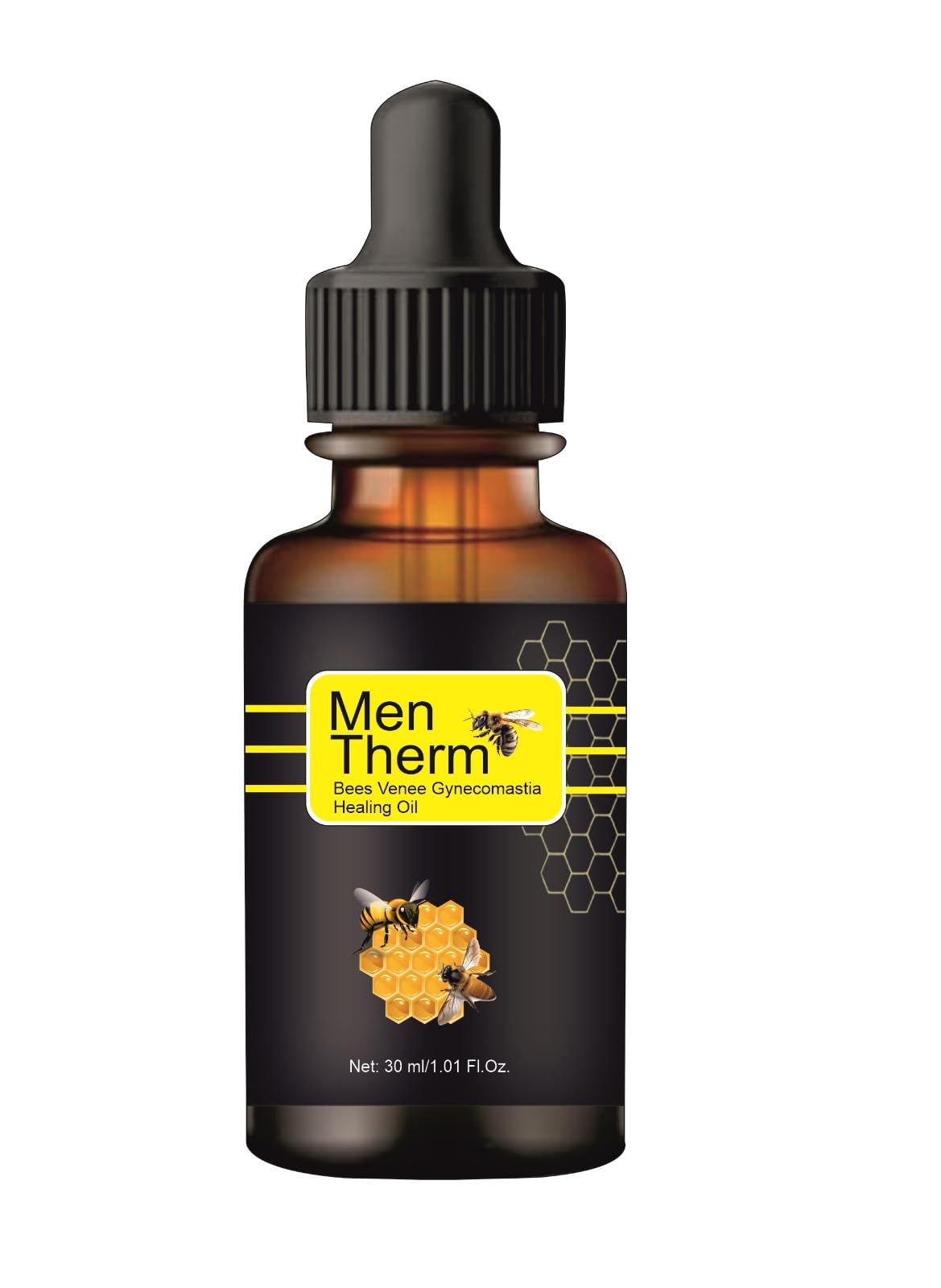 Gabana Men's Therm Bees Venee Heating Oil - 30ml Bottle for Muscle Pain Relief & Warmth - Perfect for Massage, Aromatherapy & Cold Weather Comfort