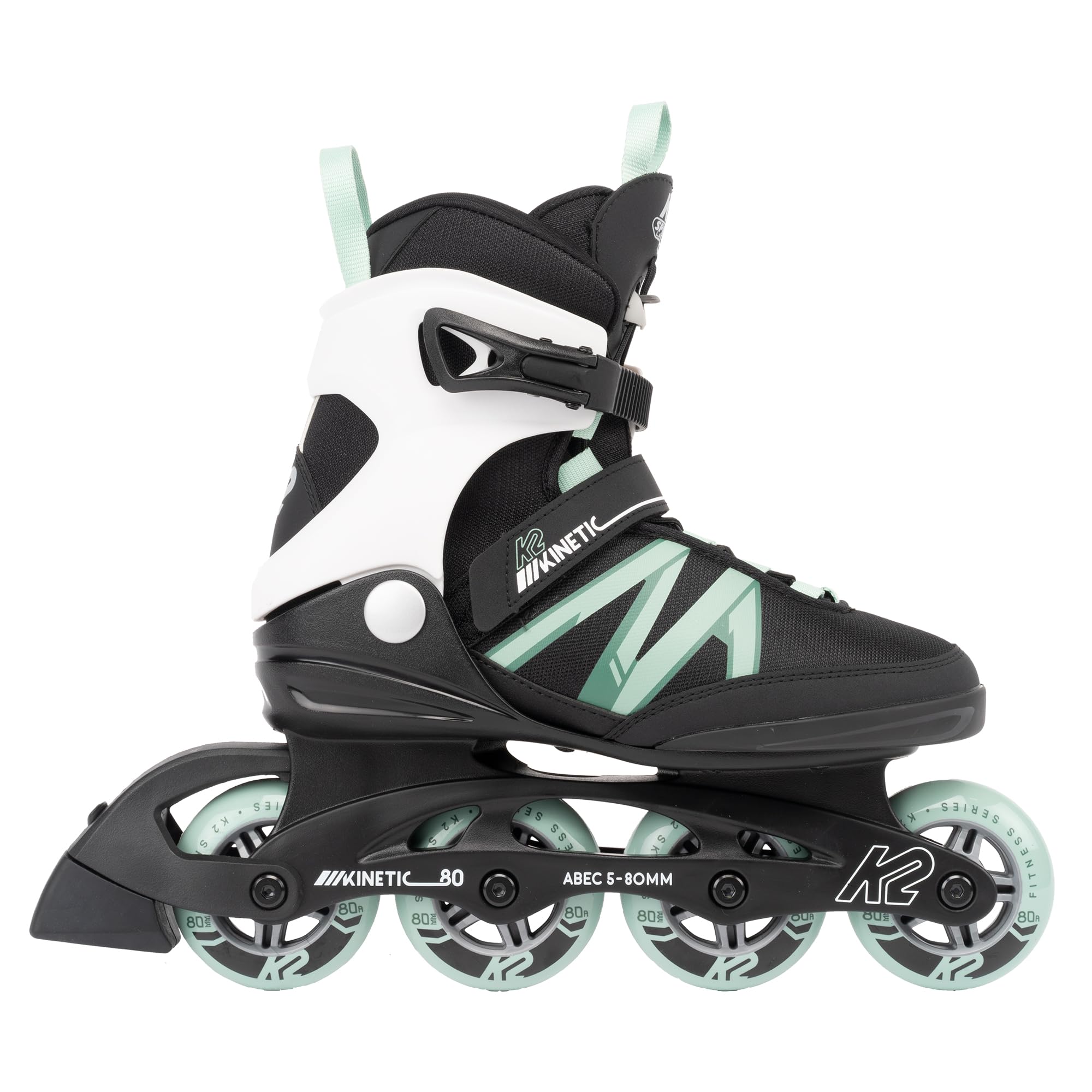 K2 Kinetic 80 Pro Sage Women's Inline Skates - High Performance Rollerblades for Fitness, Outdoor Skating & Urban Commuting