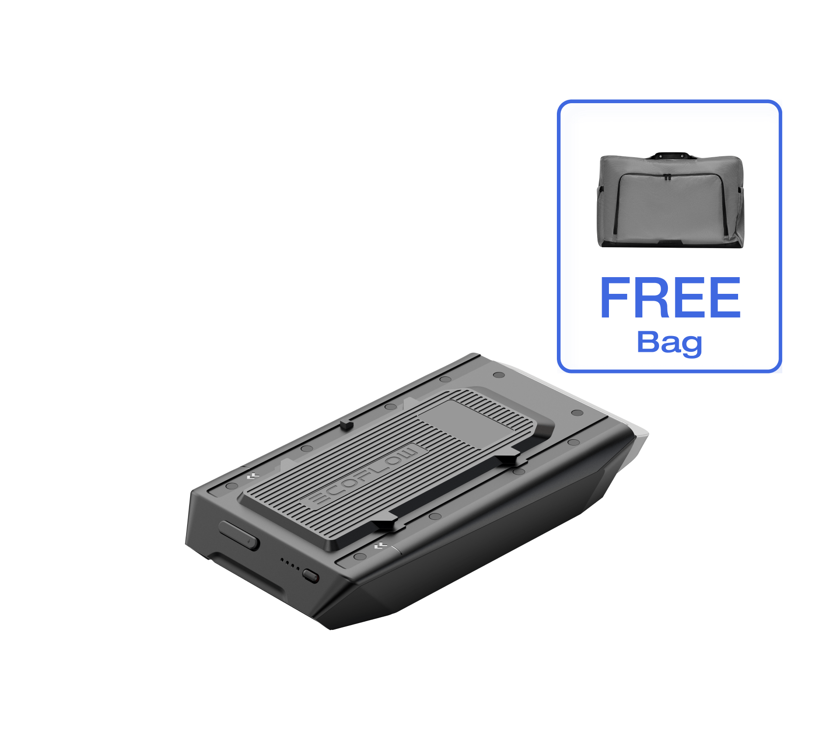EcoFlow WAVE 2 Portable Air Conditioner Battery Pack with Free Carrying Bag - APP Control for Camping, RV & Outdoor Adventures
