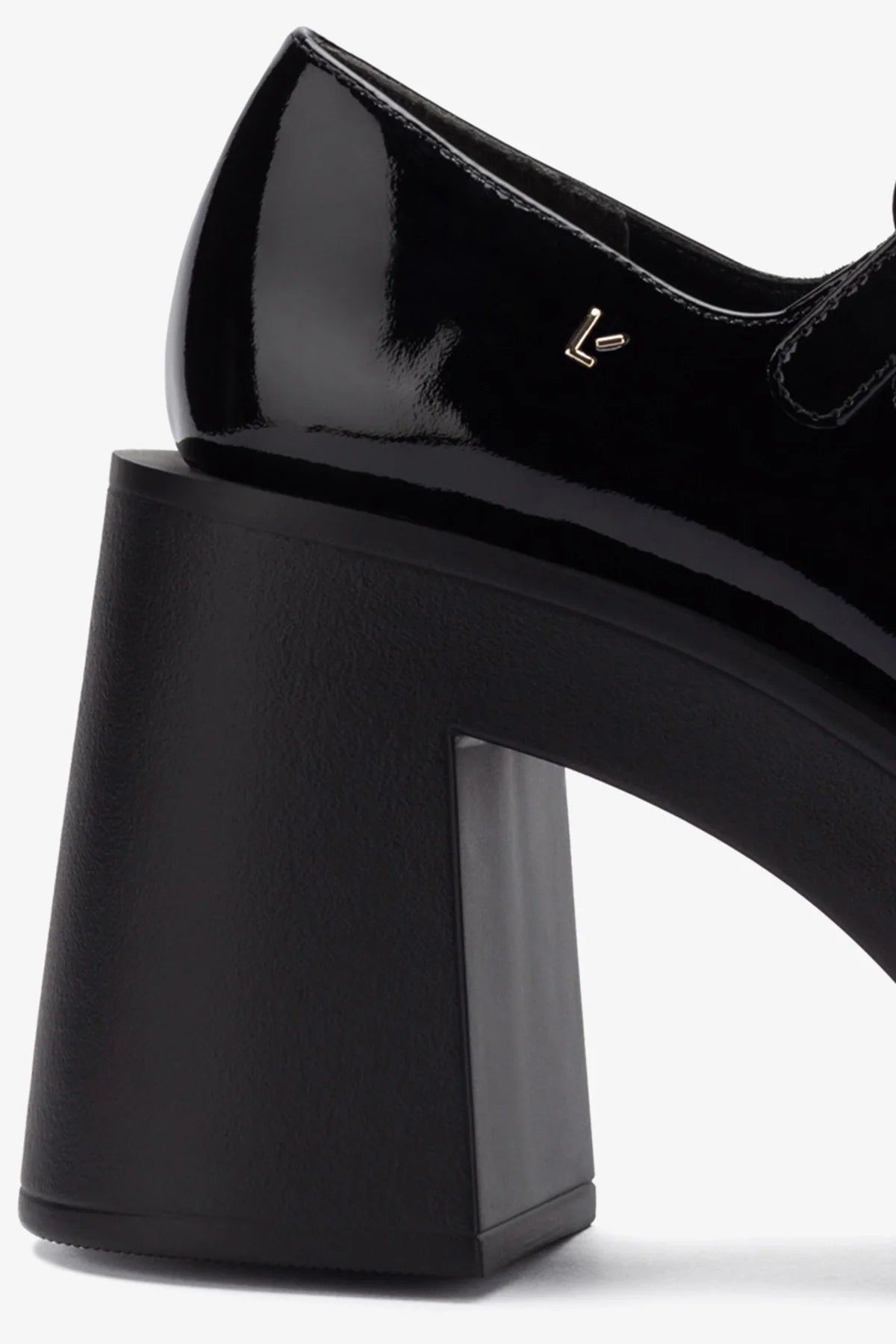 Olivia Black Patent Leather Platform Pump Shoes for Women - Elegant High Heels for Office, Party & Special Occasions