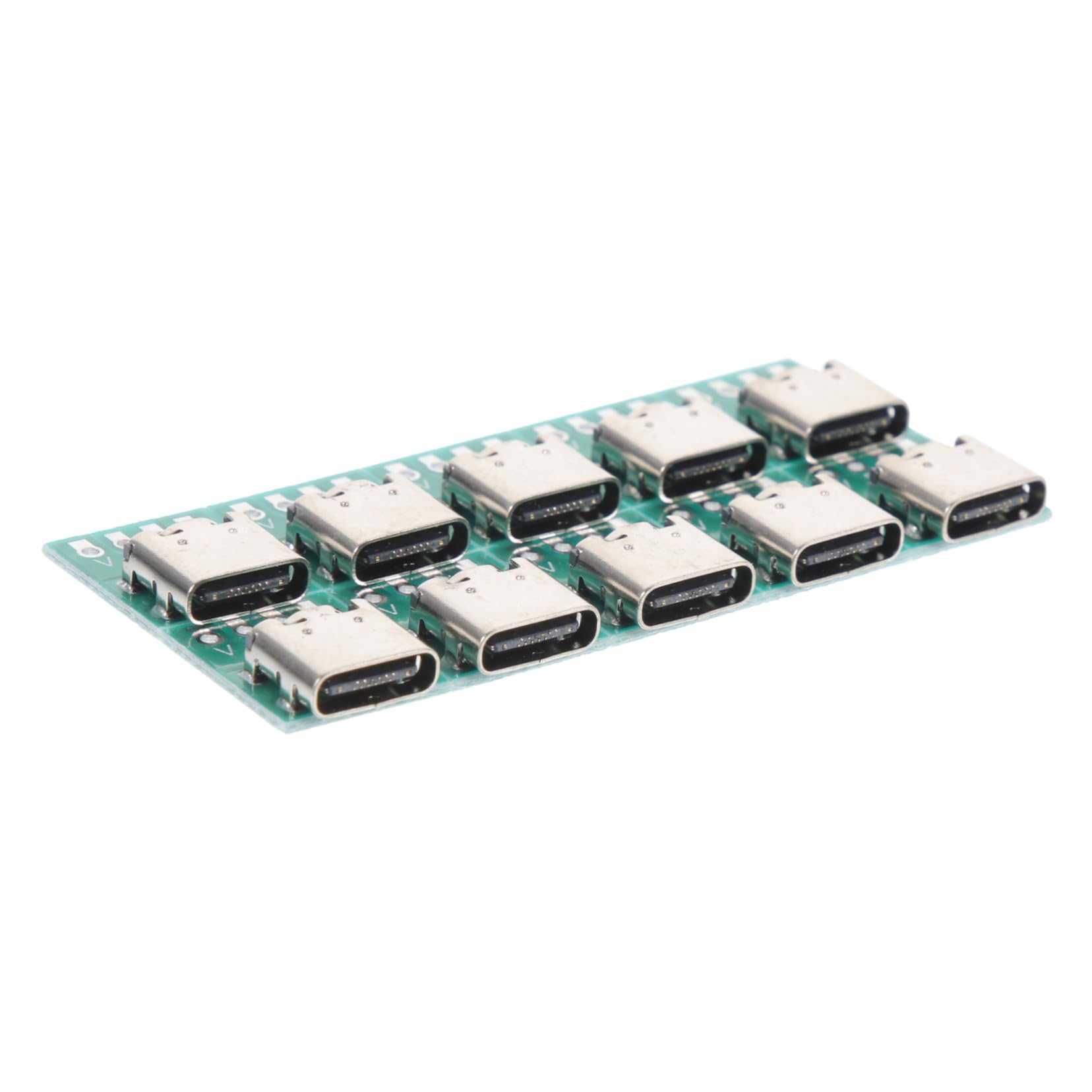 Jojofuny 10pcs USB Type-C Female PCB Board - Zinc Alloy USB C Connector Module for Power Supply & Data Transfer | Compatible with DIY Electronics, Smartphone Repairs & Circuit Board Projects