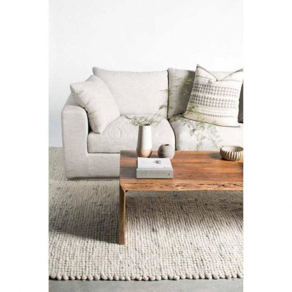 6-Piece Taupe Linen Modular Sofa Set - Modern Sectional Couch for Living Room, Lounge & Family Room - Soft Fabric Upholstered Furniture with Signature Design