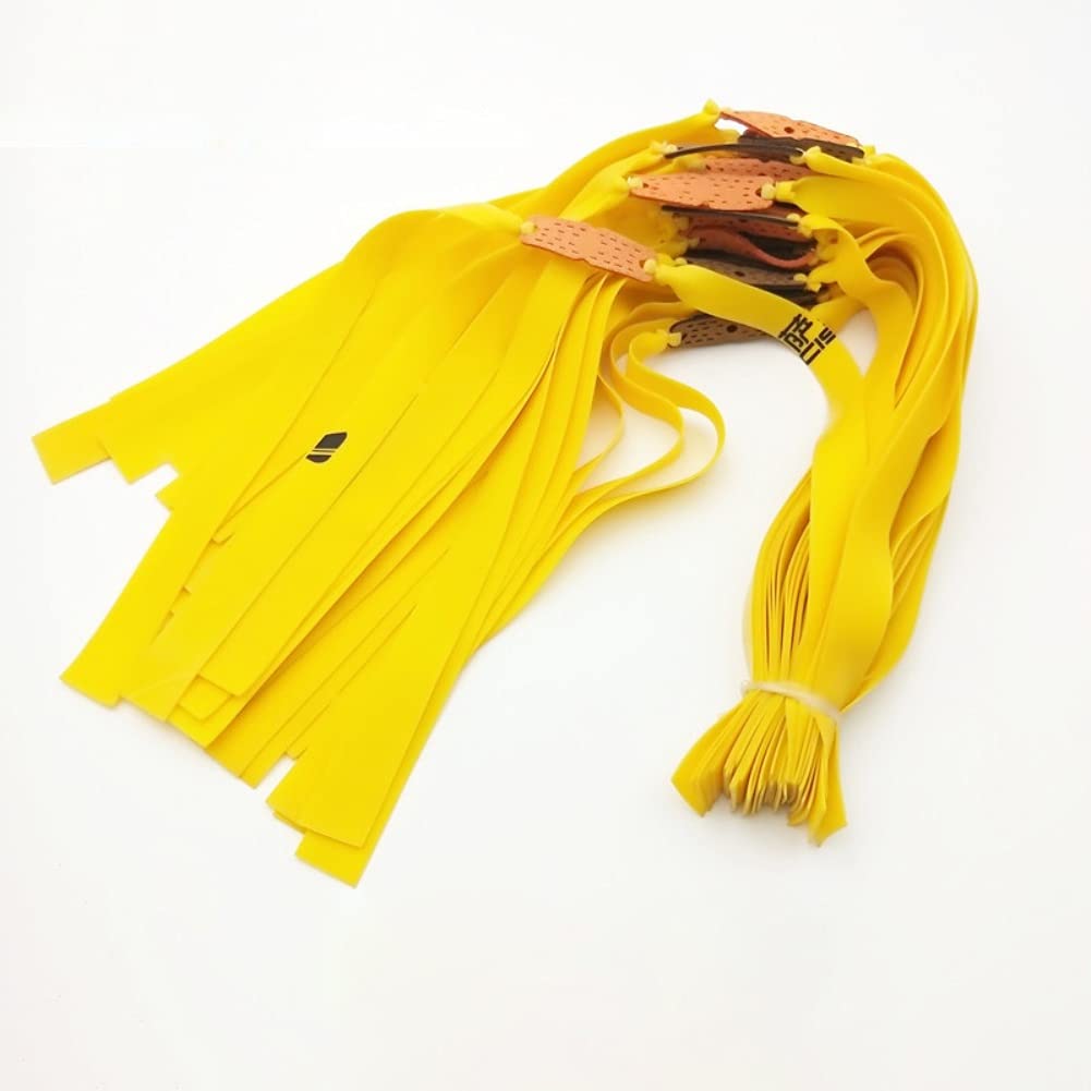 **Premium Slingshot Bands for Hunting - Heavy Duty Flat Elastic Catapult Bands (10pcs) - Durable & High-Performance for Outdoor Hunting & Target Practice**
