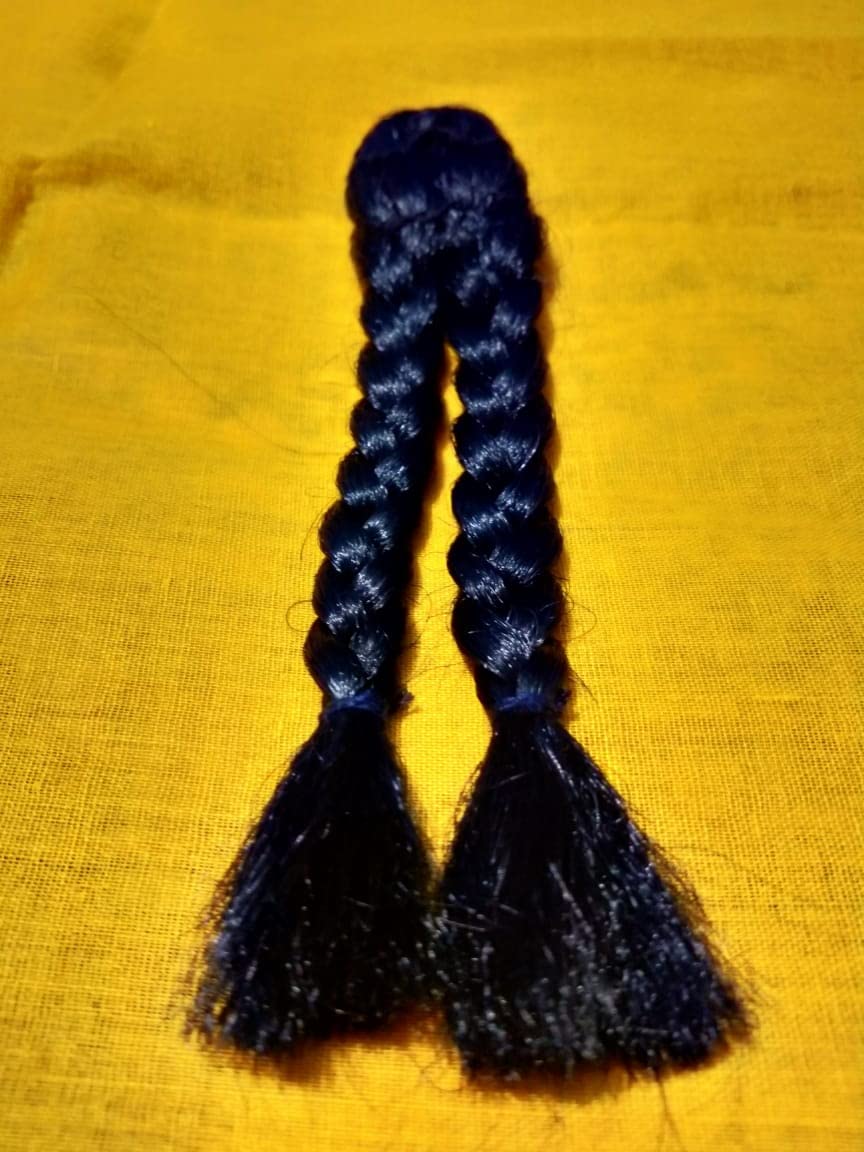 Premium MATA Rani Hair Braids - 2 CHOTI Hair Extensions (Sizes 1,2,3) with Silky Smooth Texture by GOYAM MERCHANDO | Perfect for Indian Traditional Hairstyles, Weddings & Festivals