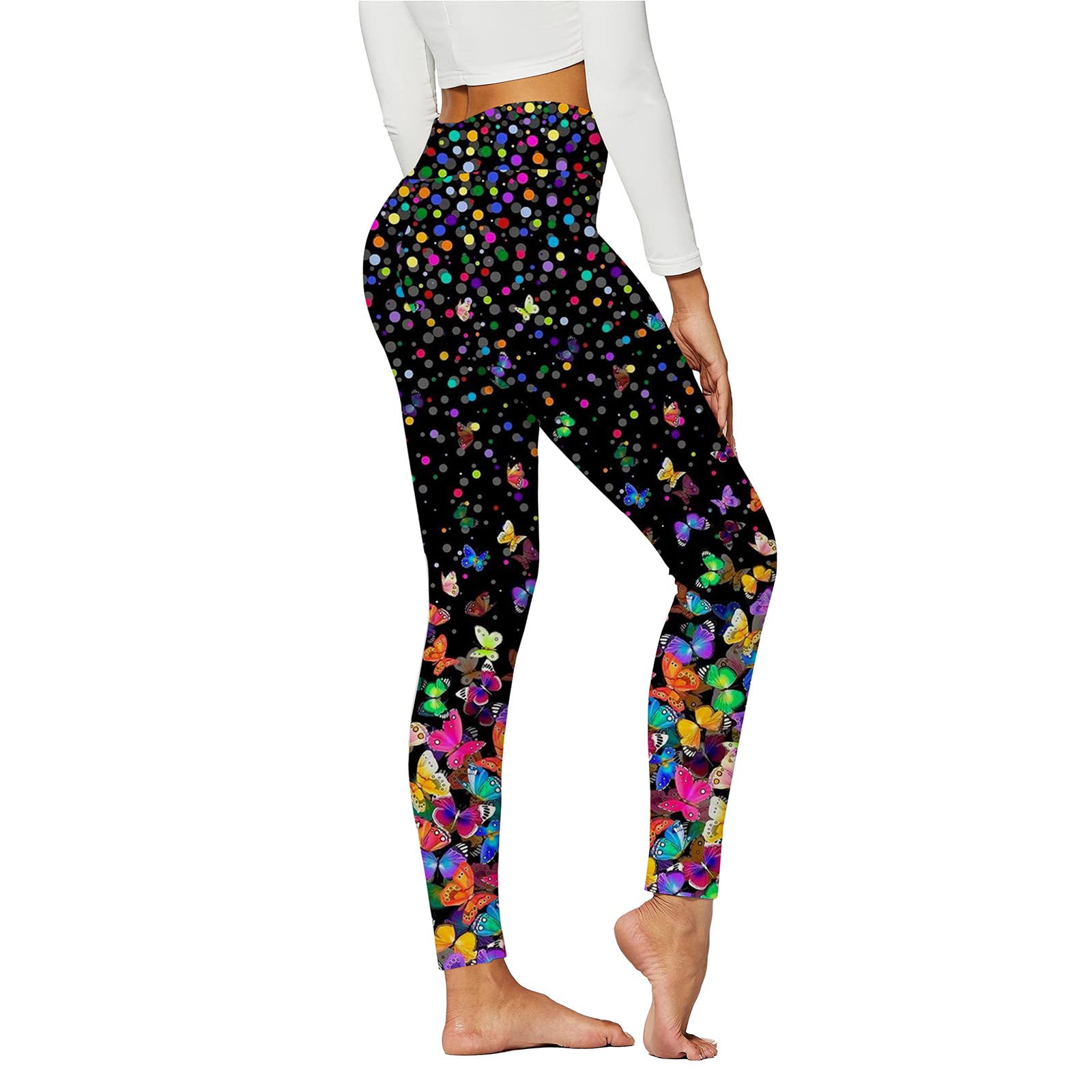 Smooto High Waist Yoga Pants - Butt Lifting Tummy Control Leggings for Workout & TikTok