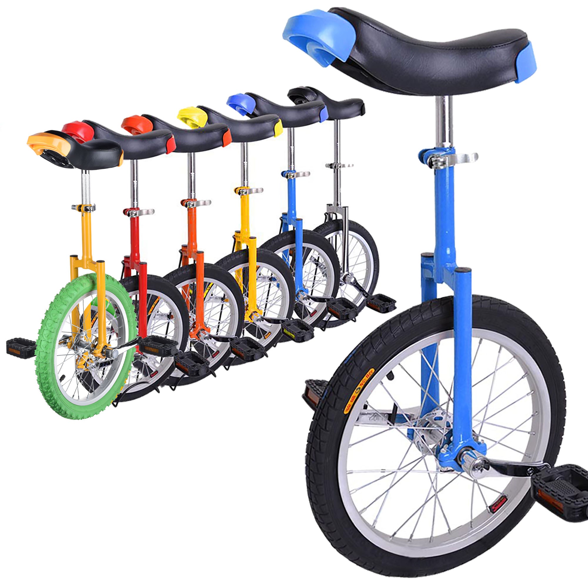 TheLAShop 16 Inch Unicycle for Adults & Kids - Multiple Colors - Perfect for Commuting, Exercise & Circus Performances