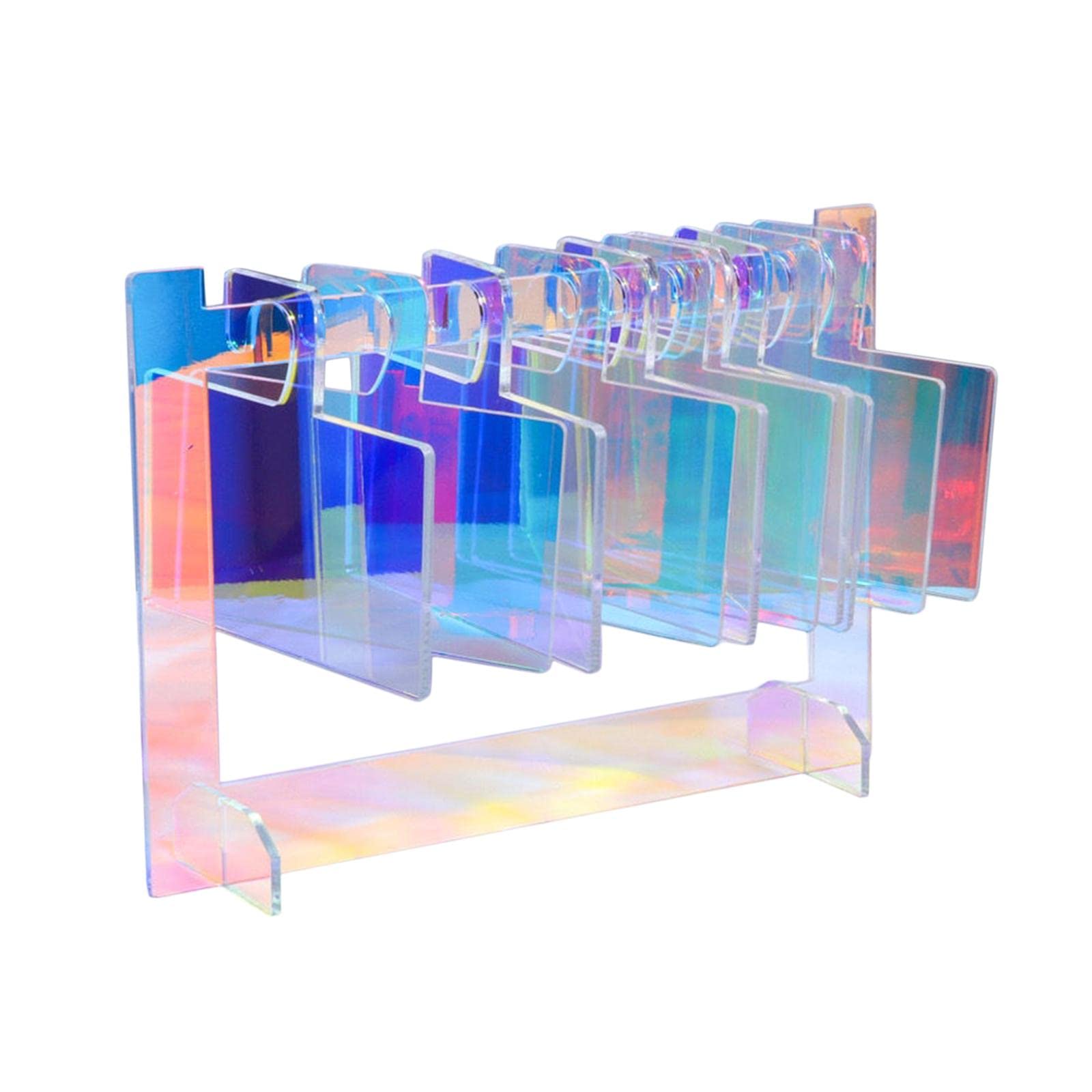 Oshhni Nail Tips Display Shelf - 10 Hanging Boards Acrylic Storage Rack for Manicure Samples | Professional Nail Salon Organizer for Polish, Gel & Acrylic Nail Art Supplies (Perfect for Salon, Spa & Home Nail Stations)