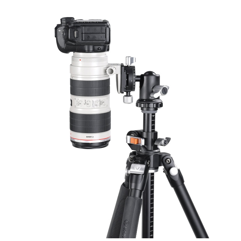 VEO BH 160S Dual Axis Ball Head for DSLR Camera - Professional 360° Panoramic Photography Tripod Head with Quick Release Plate - Perfect for Landscape, Architecture & Astrophotography